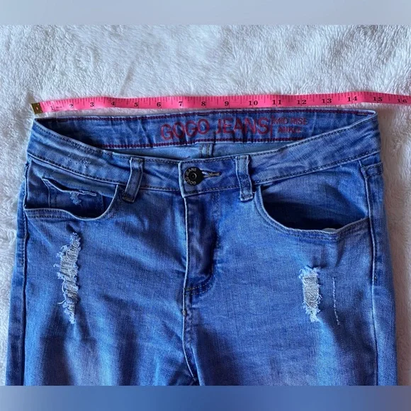 GOGO jeans size 5 ankle mid-rise stretch - Picture 2 of 6